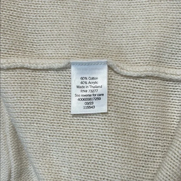 Beige Open-Front Cardigan Sweater - Picture 8 of 8